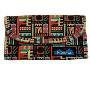 Kavu Wallet-Trifold Colorful Aztec Geometric Pattern